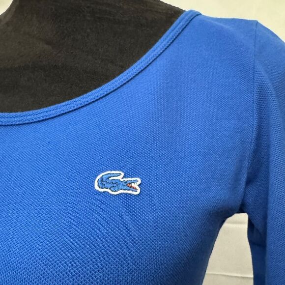 Lacoste Blue Long Sleeve Dress - Picture 3 of 8